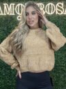 blusa tricot mousse camile bege