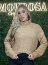 cropped tricot mousse nara bege