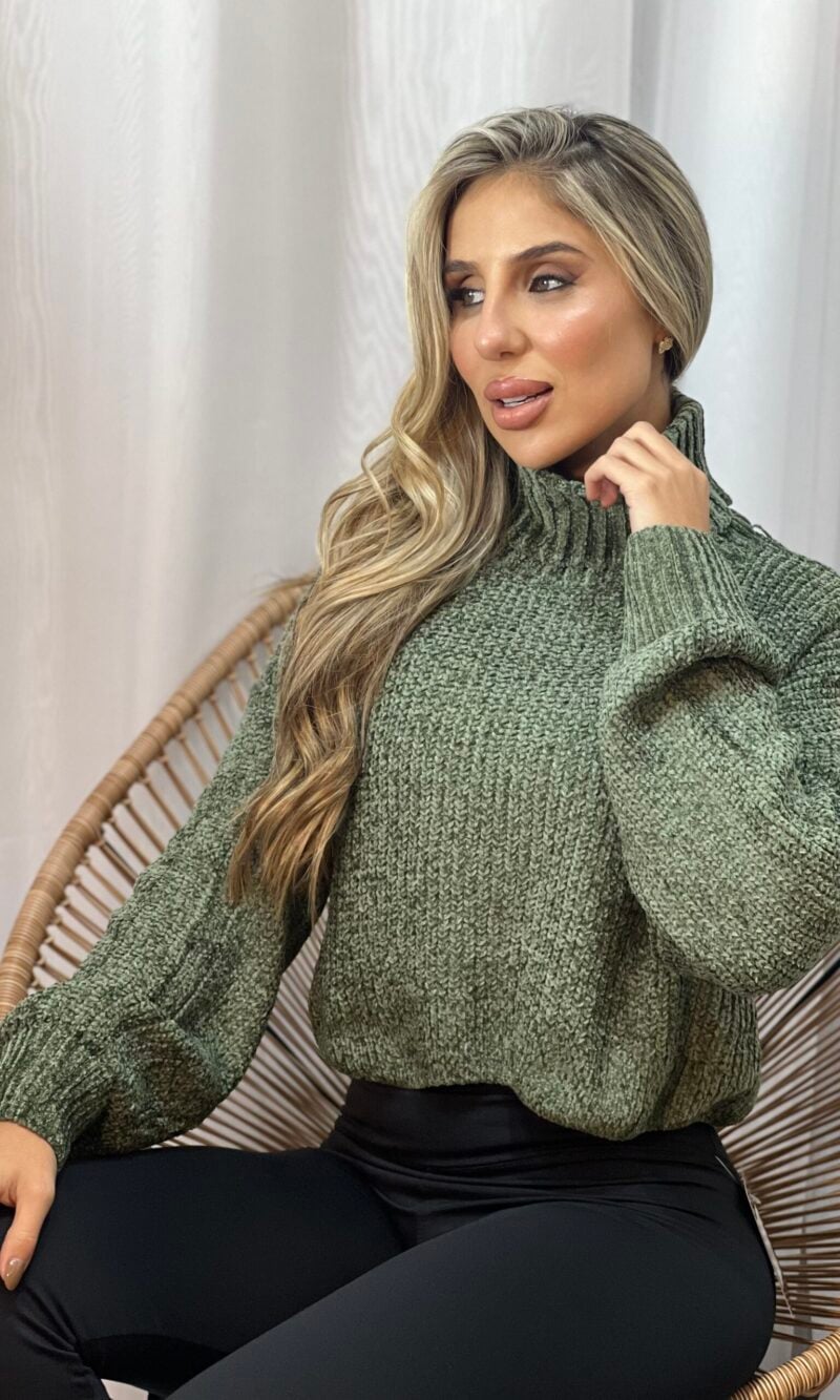 cropped tricot mousse nara verde