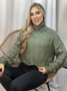 cropped tricot mousse nara verde