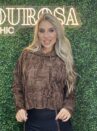 blusa mousse capuz diana marrom