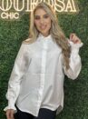 camisa com colete modal e cinto bege