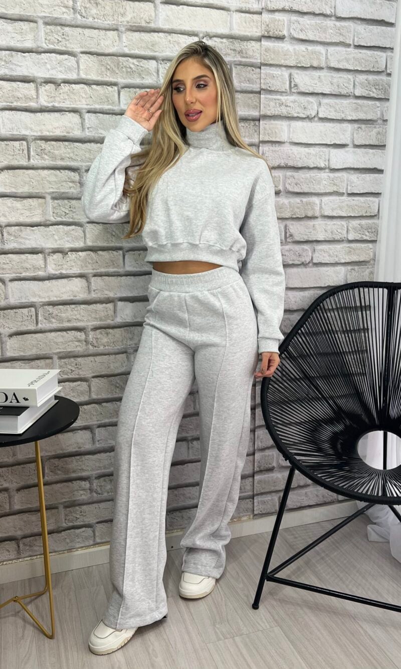 conjunto moletom cinza