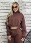 conjunto moletom marrom