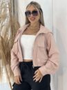 jaqueta impermeavel rosa