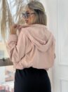 jaqueta impermeavel rosa