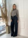 blusa modal iris cinza