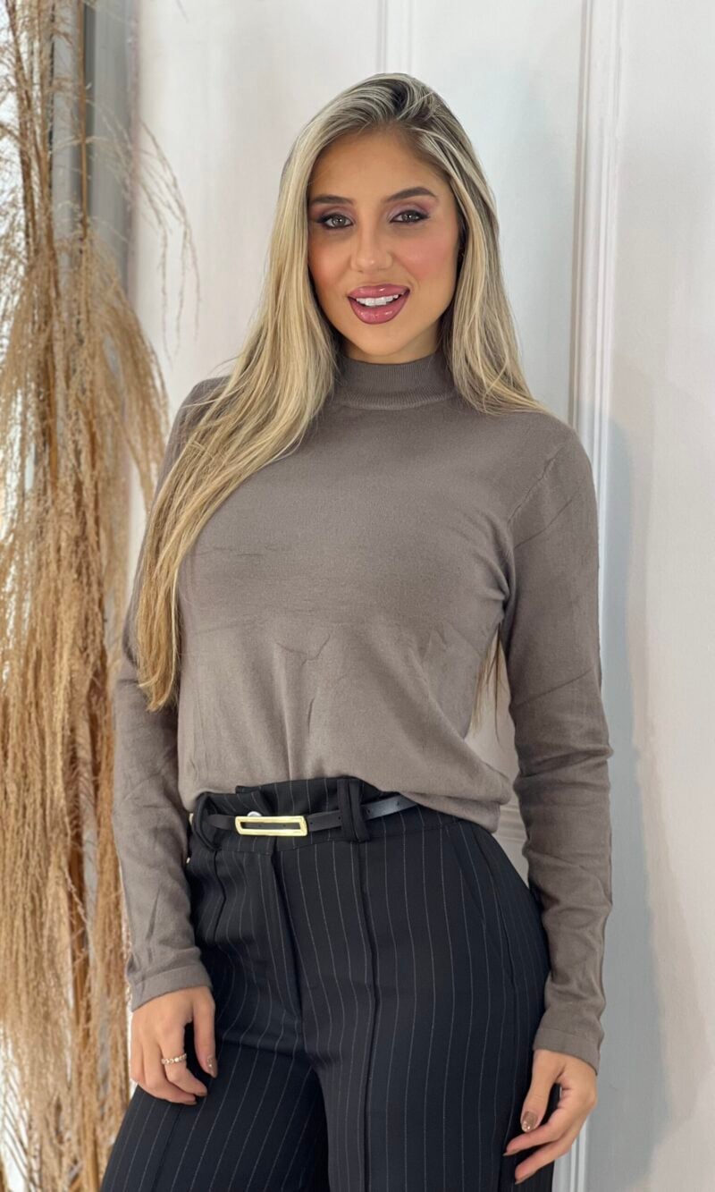 blusa modal iris cinza