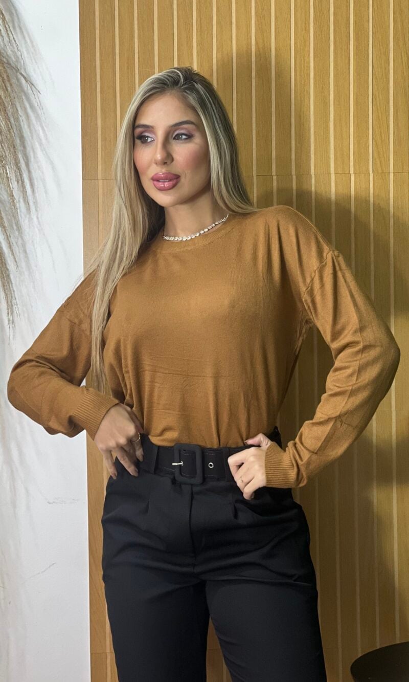 blusa modal vanessa caramelo