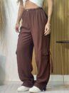 calca pantalona milena marrom
