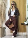 jaqueta courino paty marrom