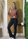blusa tricot mousse camile terracota