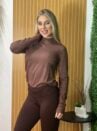 blusa modal iris marrom