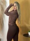 blusa modal iris marrom