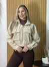 jaqueta impermeÁvel bege