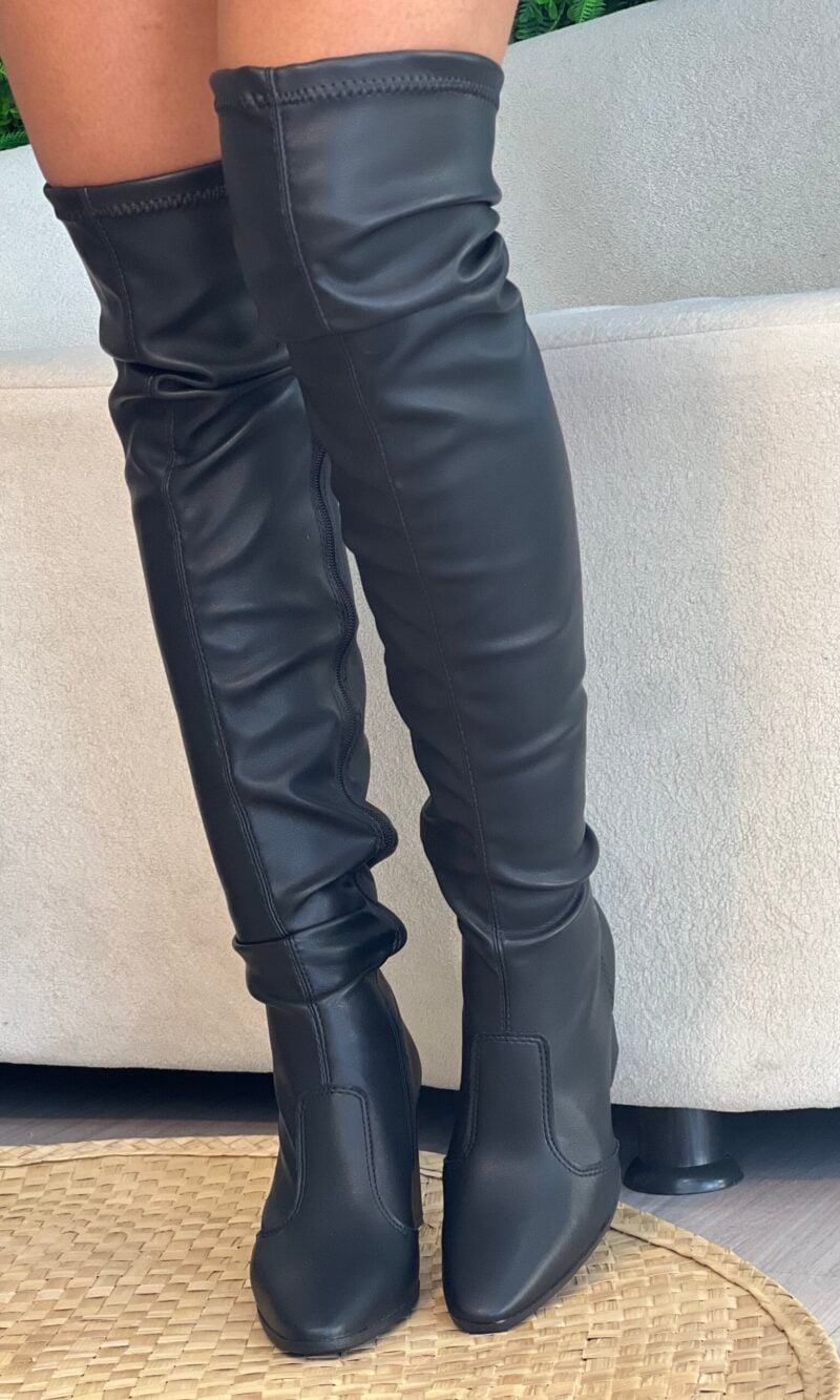 bota over salto bloco preto mississipi j1354