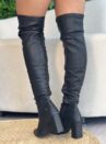 bota over salto bloco preto mississipi j1354