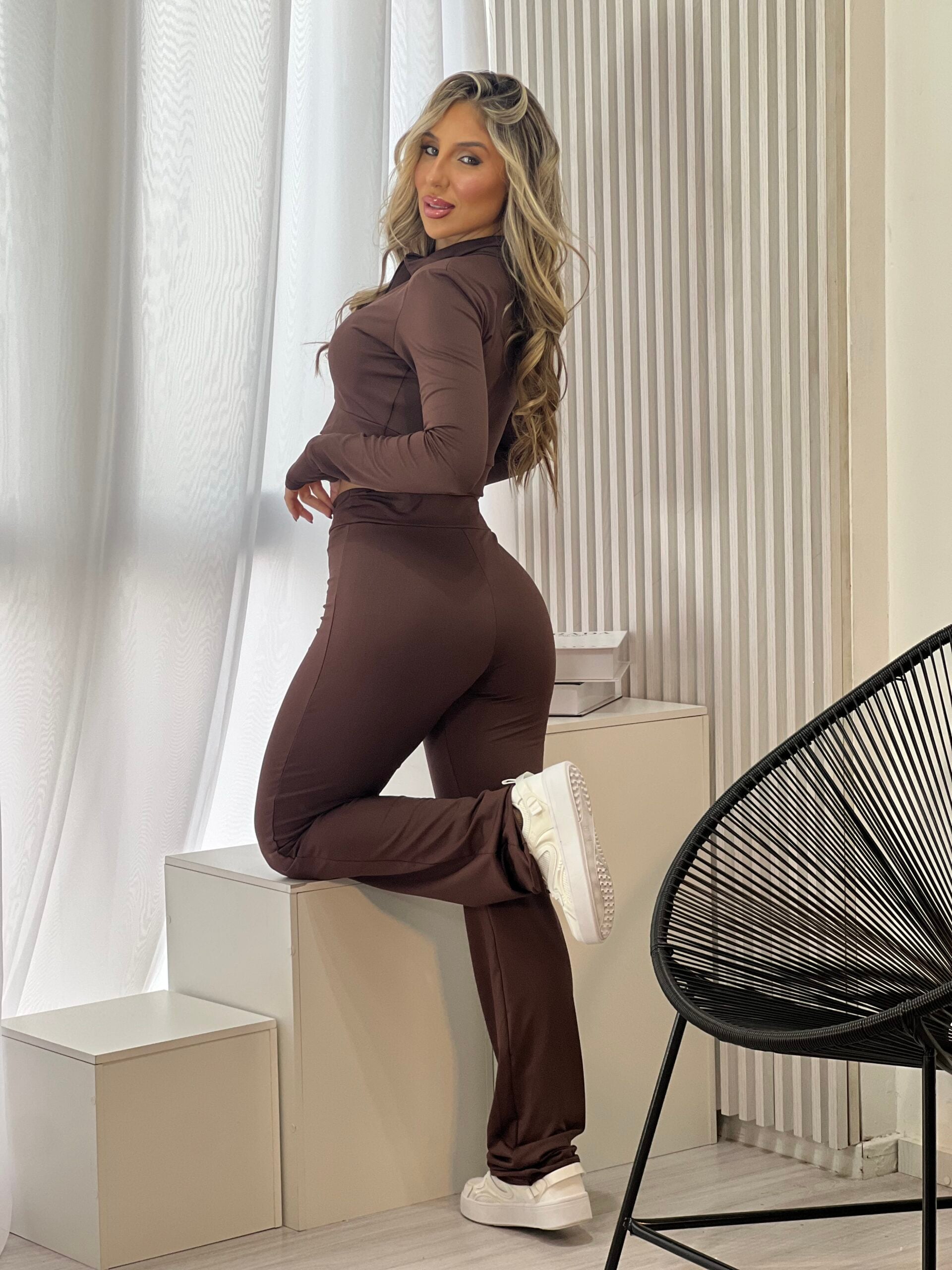 conjunto bubu marrom conjunto bubu marrom