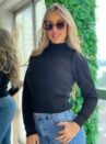 blusa tricot modal perola preto