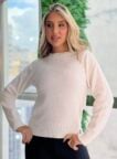 blusa tricot modal joice off white