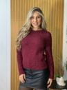 blusa tricot modal joice bordo