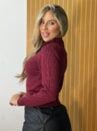 blusa tricot modal joice bordo