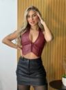 cropped courino quiara bordo