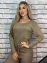 blusa drapeada anastÁcia verde oliva