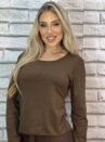 blusa drapeada anastÁcia marrom