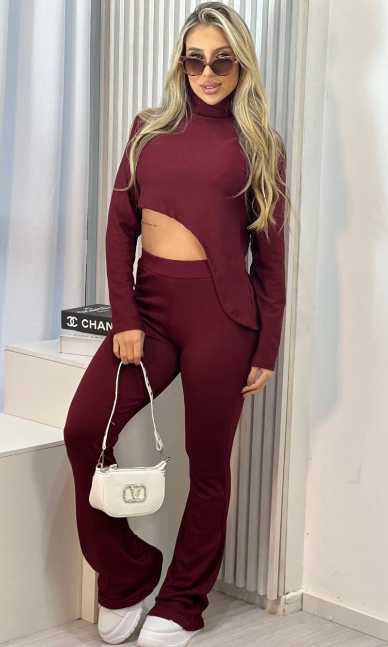 conjunto karol bordo