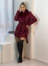 casaco parka la batida marilyn bordo