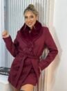casaco parka la batida marilyn bordo