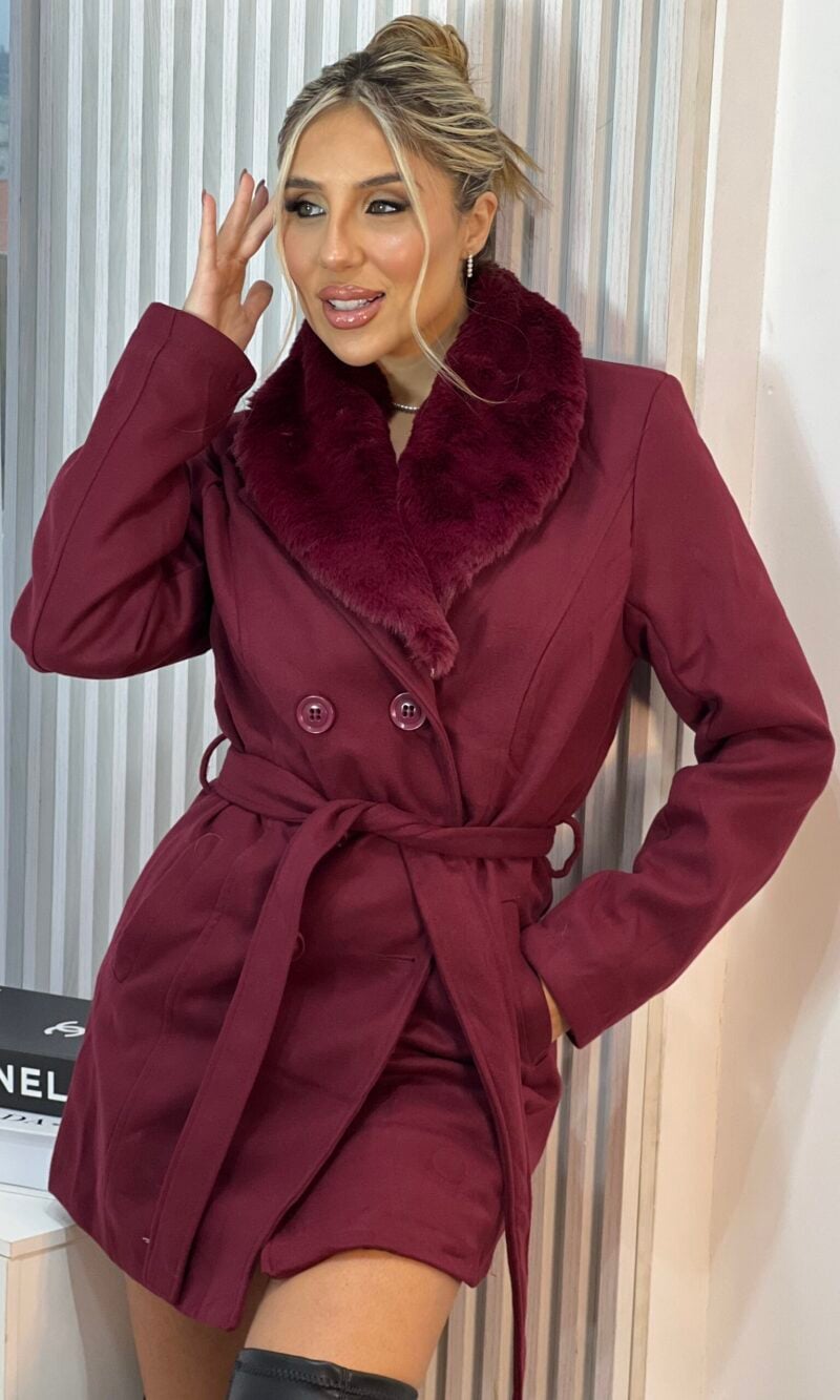 casaco parka la batida marilyn bordo