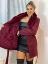 casaco parka la batida marilyn bordo