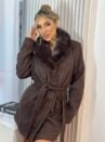 casaco parka la batida marilyn marrom