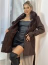 casaco parka la batida marilyn marrom