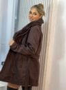 casaco parka la batida marilyn marrom