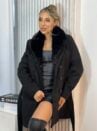 casaco parka la batida marilyn preto
