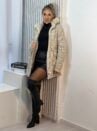 parka reversivel cotele iris bege