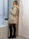 parka reversivel cotele iris bege