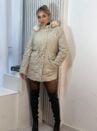 parka reversivel cotele iris bege