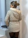 parka reversivel cotele iris bege