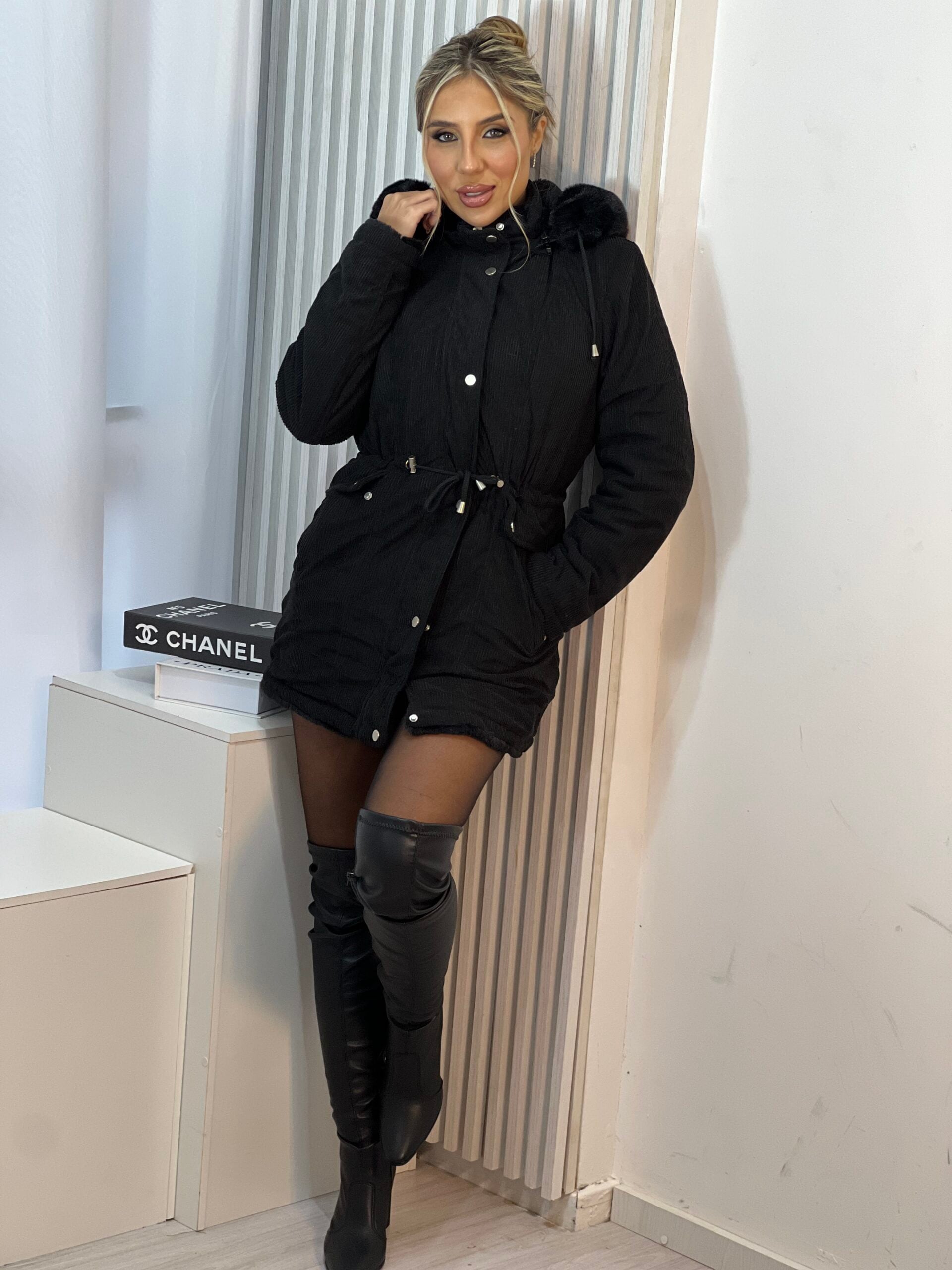 parka reversivel cotele iris preto parka reversivel cotele iris preto