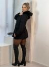 parka reversivel cotele iris preto