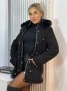 parka reversivel cotele iris preto