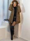 parka reversivel cotele iris marrom
