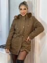 parka reversivel cotele iris marrom