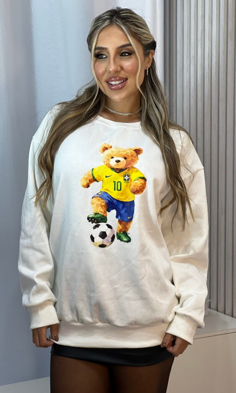 moletom alongado ted off white brasil