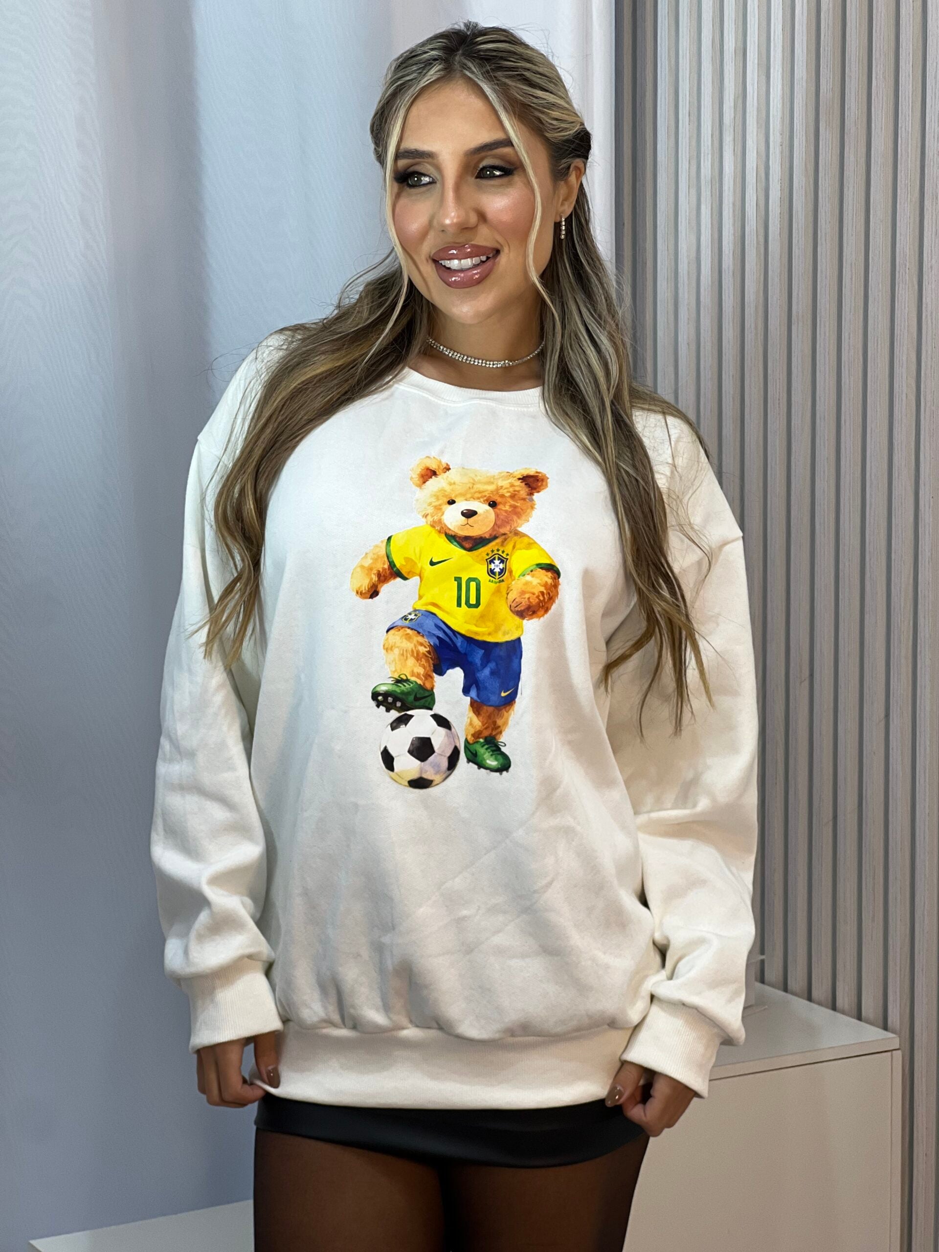 moletom alongado ted off white brasil moletom alongado ted off white brasil