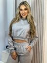 conjunto moletom melinda cinza